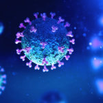 Microscopt image of the COVID-19 virus.